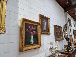 Fabulous French Floral Oil on Canvas | Antique & Vintage | Moonee Ponds Antiques | Australia Wide Delivery