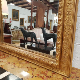 A Beautiful French Gilt Napoleon III Mantle Mirror