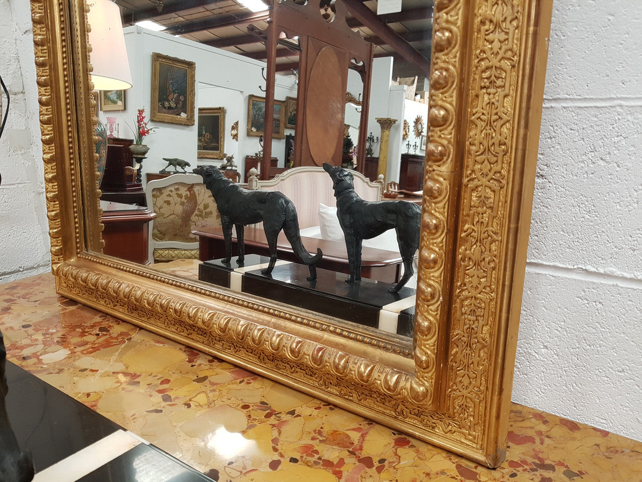 A Beautiful French Gilt Napoleon III Mantle Mirror | Antique & Vintage | Moonee Ponds Antiques | Australia Wide Delivery