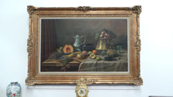 Large Signed M. Govers English Oil On Canvas | Antique & Vintage | Moonee Ponds Antiques | Australia Wide Delivery