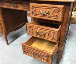 Lovely Vintage French Oak Desk | Antique & Vintage | Moonee Ponds Antiques | Australia Wide Delivery