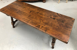 Vintage French Fruitwood & Iron Stretcher Base Coffee Table | Antique & Vintage | Moonee Ponds Antiques | Australia Wide Delivery