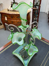 Large & Rare Victorian Vaseline Glass Epergne | Antique & Vintage | Moonee Ponds Antiques | Australia Wide Delivery