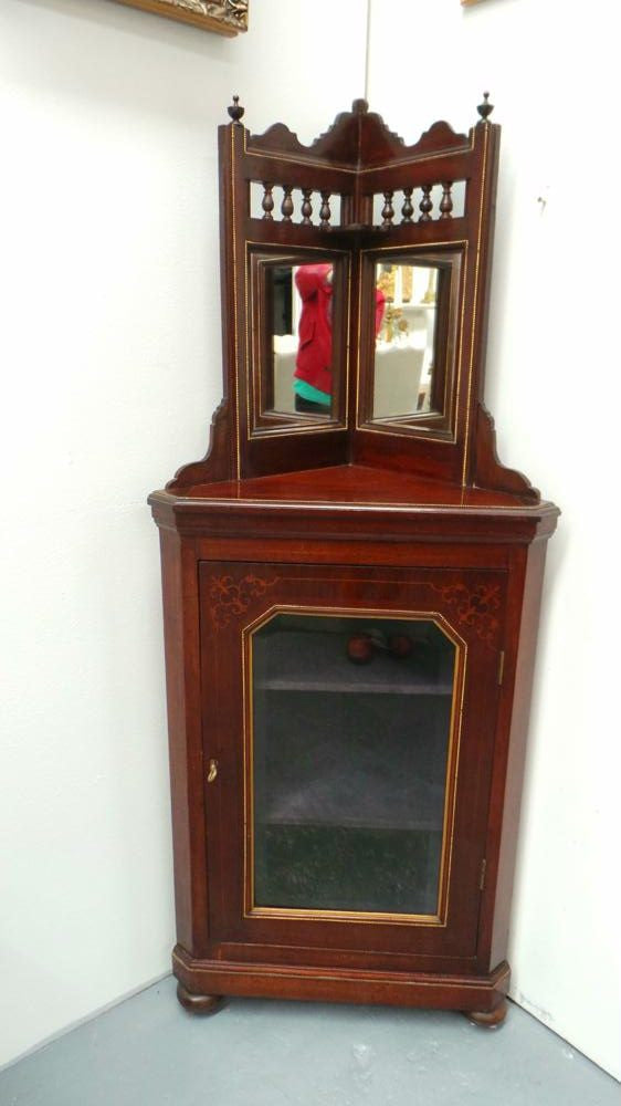 Rare Antique French Corner Cabinet