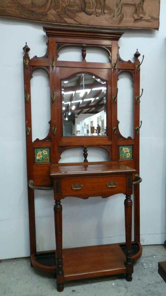A Monumental Late Victorian Walnut Hall Stand