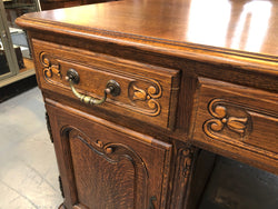 French Oak Louis XV Style Partners Desk | Antique & Vintage | Moonee Ponds Antiques | Australia Wide Delivery