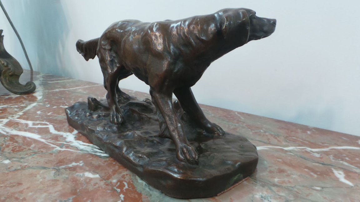 An Antique Classical French Bronze Of A Red Setter | Antique & Vintage | Moonee Ponds Antiques | Australia Wide Delivery