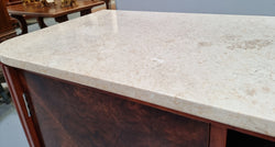 Art Deco Style Low Line Marble Top Cabinet | Antique & Vintage | Moonee Ponds Antiques | Australia Wide Delivery