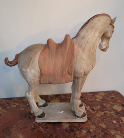 Detailed Terracotta Copy of Tang Dynasty Horse | Antique & Vintage | Moonee Ponds Antiques | Australia Wide Delivery
