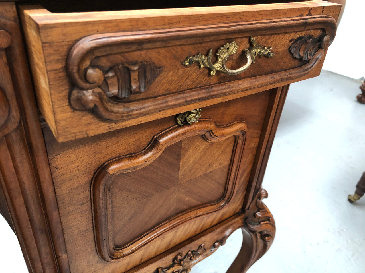 Beautiful Pair Of French Carved Bedside Cabinets | Antique & Vintage | Moonee Ponds Antiques | Australia Wide Delivery
