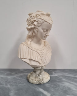 A Giannelli Signed Angelica Maria Bust on Marble Base | Antique & Vintage | Moonee Ponds Antiques | Australia Wide Delivery