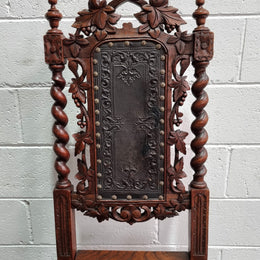Stunning Set of Six Jacobean Revival Chairs