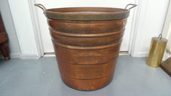 Fabulous Antique Copper And Brass Two Handled Bucket | Antique & Vintage | Moonee Ponds Antiques | Australia Wide Delivery