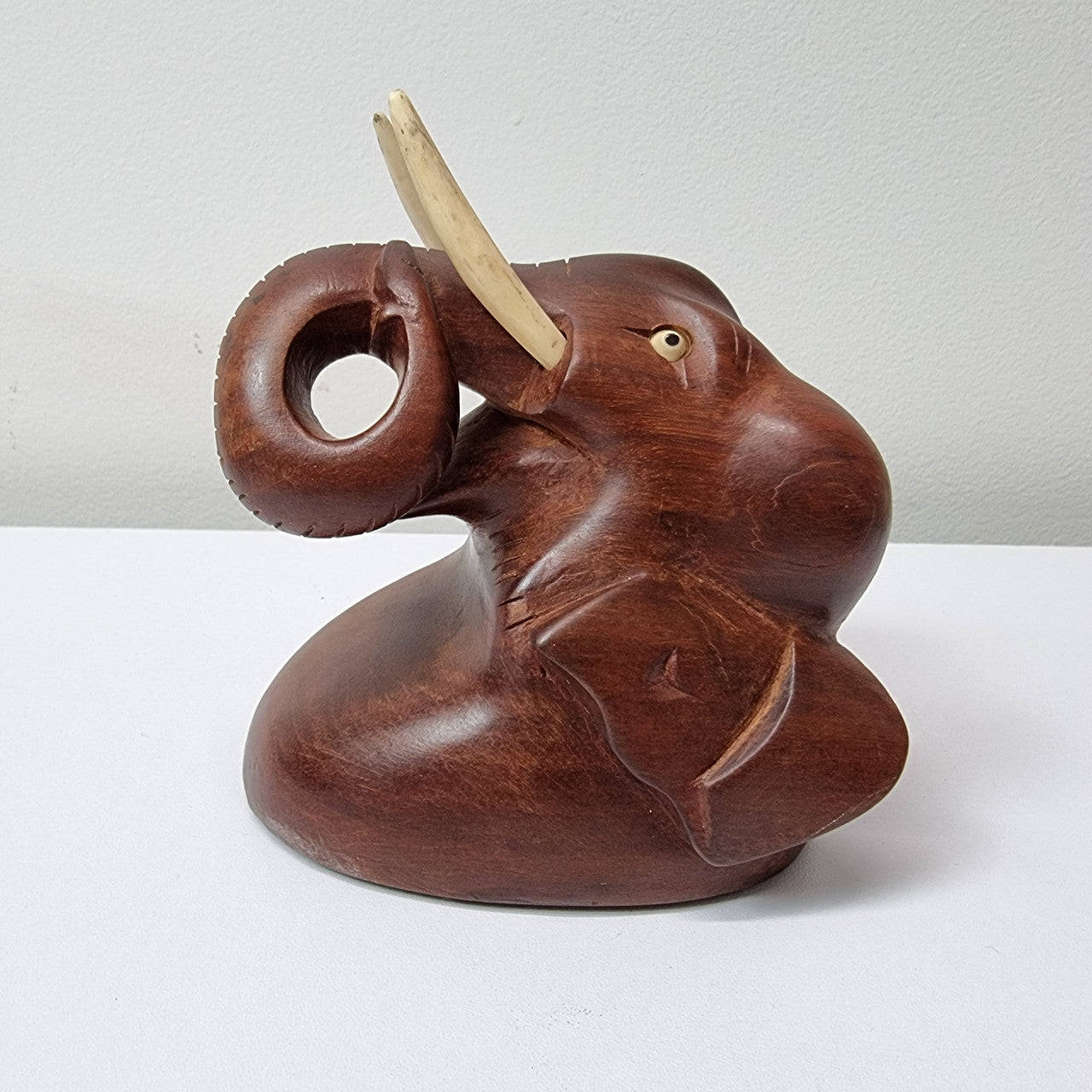 Vintage Elephant Carving With Intact Tusks | Antique & Vintage | Moonee Ponds Antiques | Australia Wide Delivery