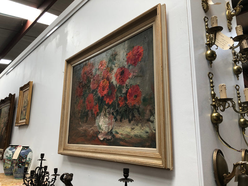 Lovely Floral Oil Painting On Canvas