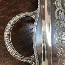 A Heavy Quality Sheffield Plate Tray | Antique & Vintage | Moonee Ponds Antiques | Australia Wide Delivery