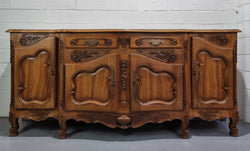 Amazing Grand Louis XV Style Walnut Four Door Beautifully Carved Sideboard | Antique & Vintage | Moonee Ponds Antiques | Australia Wide Delivery