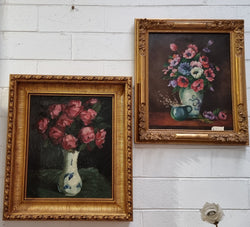 Fabulous French Floral Oil on Canvas | Antique & Vintage | Moonee Ponds Antiques | Australia Wide Delivery