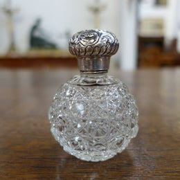 Cut Glass Antique Perfume Bottle-1