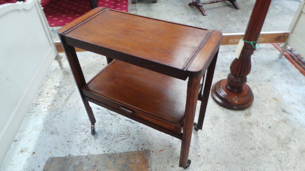 Antique Auto Trolley That Converts Into A Dining Table
