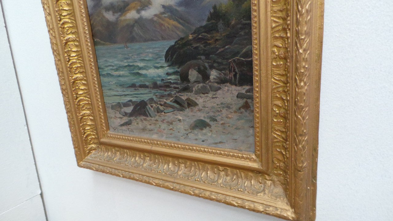 Beautiful Framed Oil On Board Landscape | Antique & Vintage | Moonee Ponds Antiques | Australia Wide Delivery