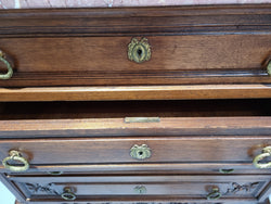 French Renaissance Style Marble Top Chest of Drawers | Antique & Vintage | Moonee Ponds Antiques | Australia Wide Delivery