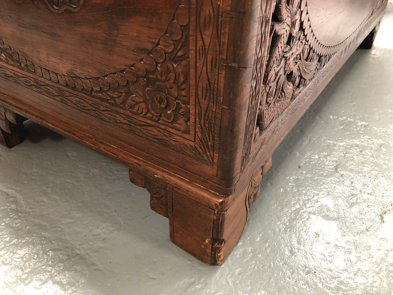 Antique Chinese Carved Camphor Wood Chest | Antique & Vintage | Moonee Ponds Antiques | Australia Wide Delivery