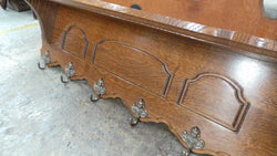 French Oak Carved Wall Mounted Coat-Hat Rack | Antique & Vintage | Moonee Ponds Antiques | Australia Wide Delivery