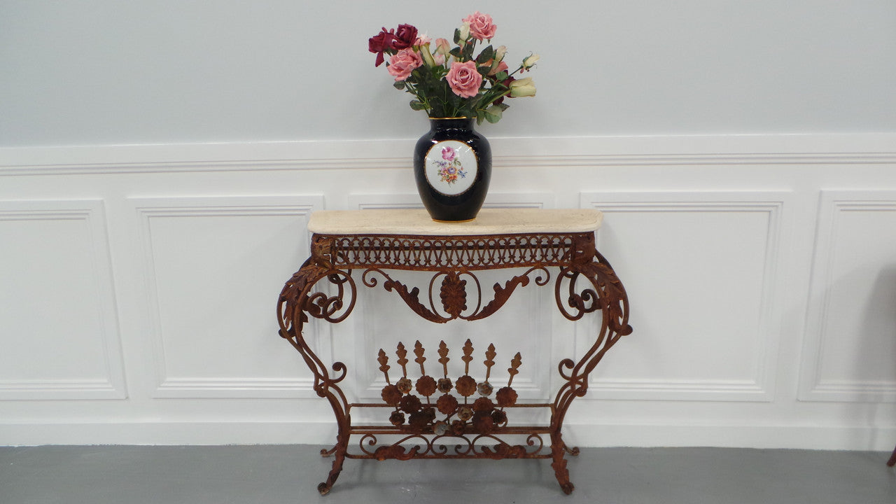 Stunning French Style Wrought Iron Console | Antique & Vintage | Moonee Ponds Antiques | Australia Wide Delivery