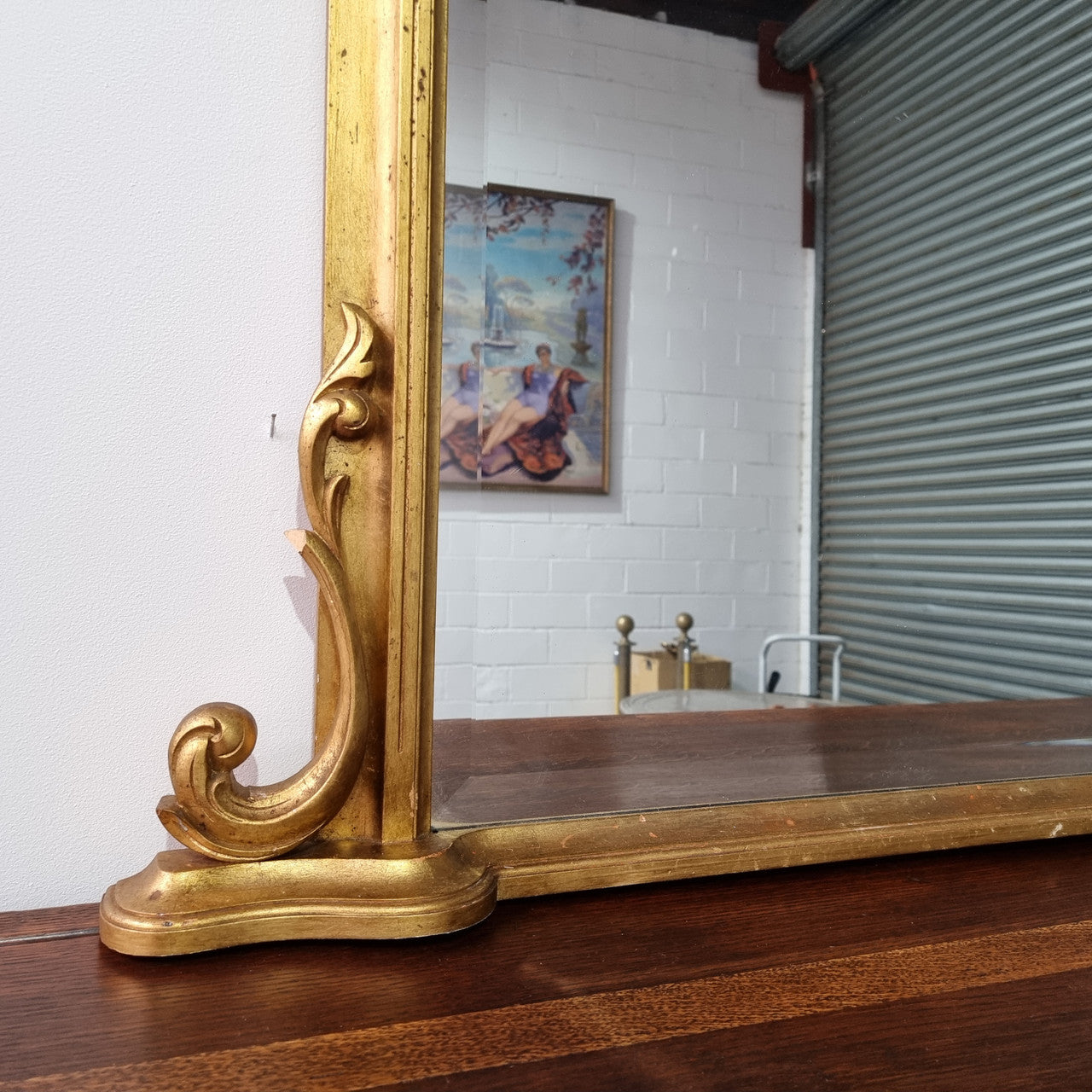 Antique Arched Over Mantel Gilt Mirror | Antique & Vintage | Moonee Ponds Antiques | Australia Wide Delivery
