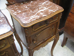 Pair of French Walnut Bedside Cabinets-1 | Antique & Vintage | Moonee Ponds Antiques | Australia Wide Delivery