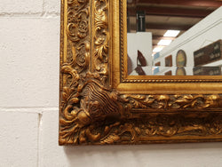 Large French Style Heavily Carved Gilt Gold Wall Mirror | Antique & Vintage | Moonee Ponds Antiques | Australia Wide Delivery
