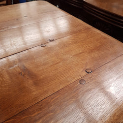 French Oak Stretcher Base Dining Table | Antique & Vintage | Moonee Ponds Antiques | Australia Wide Delivery