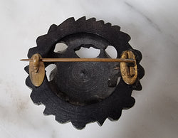 Victorian Whitby Jet Mourning Brooch | Antique & Vintage | Moonee Ponds Antiques | Australia Wide Delivery