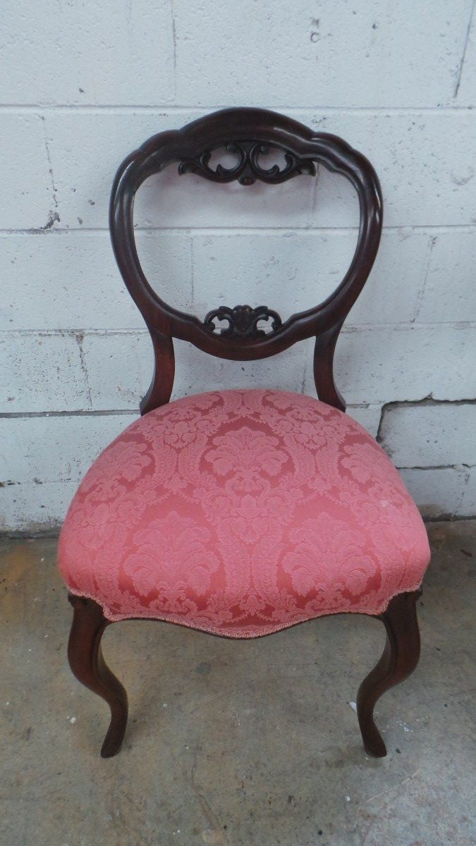 Set Of Six Victorian Mahogany Dining Chairs