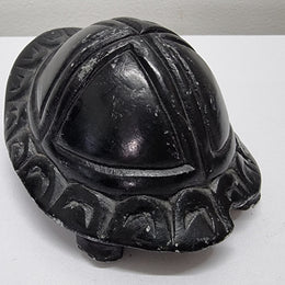 Vintage Hand Carved Zimbabwe Hard Stone Turtle