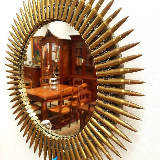 Trench Art Bullet Mirror