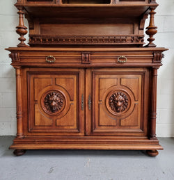 Impressive French Walnut Henry II Style Buffet Sideboard | Antique & Vintage | Moonee Ponds Antiques | Australia Wide Delivery