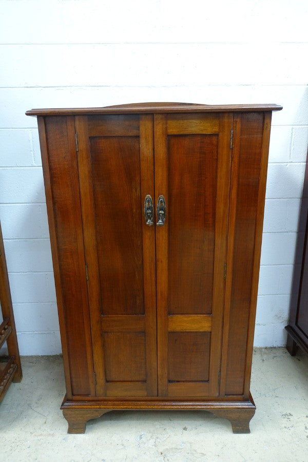 Blackwood Fiddleback Gentlemans Wardrobe | Antique & Vintage | Moonee Ponds Antiques | Australia Wide Delivery