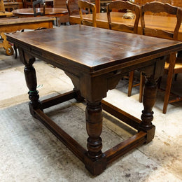 French Oak Petite Extension Table