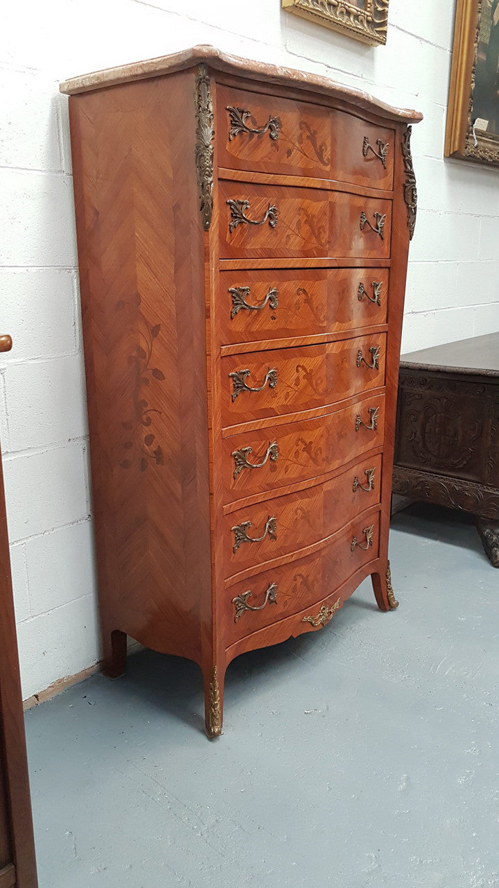 Antique French Louis XV Style Seven Drawer Semainier | Antique & Vintage | Moonee Ponds Antiques | Australia Wide Delivery