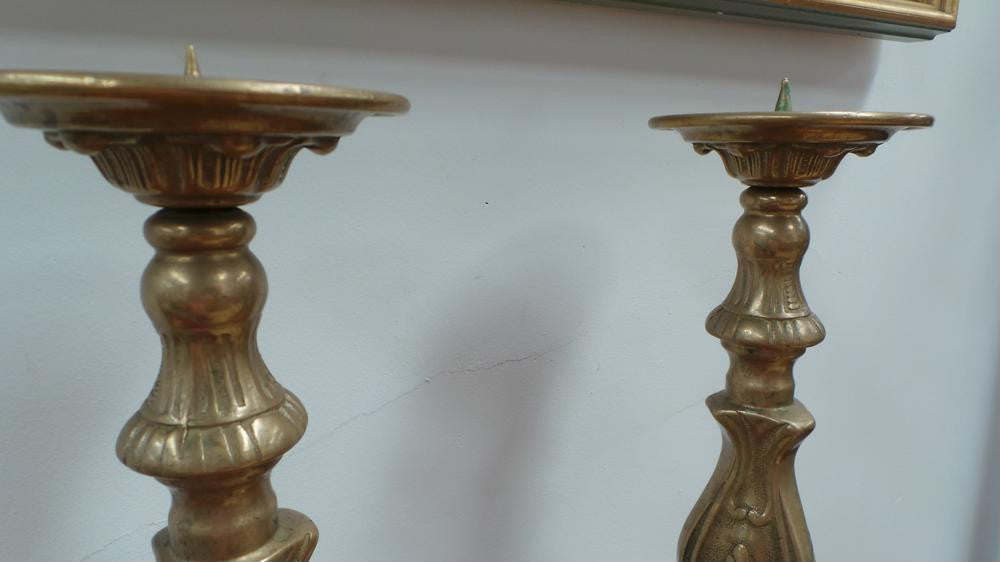 Pair of Brass Candlesticks | Antique & Vintage | Moonee Ponds Antiques | Australia Wide Delivery