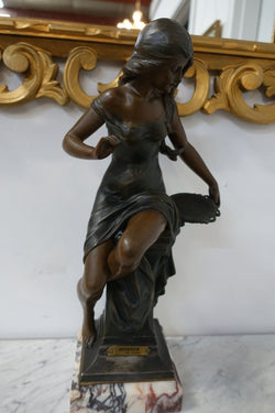 French Cold Painted Spelter Figure | Antique & Vintage | Moonee Ponds Antiques | Australia Wide Delivery