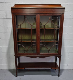 Edwardian Sheraton Revival Mahogany Display Cabinet | Antique & Vintage | Moonee Ponds Antiques | Australia Wide Delivery