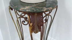 Vintage French Style Wrought Iron Pedestal Table | Antique & Vintage | Moonee Ponds Antiques | Australia Wide Delivery