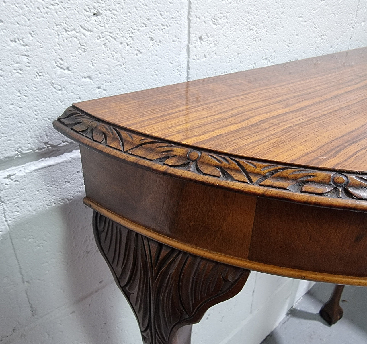 Chippendale Style Half Round Hall Table | Antique & Vintage | Moonee Ponds Antiques | Australia Wide Delivery