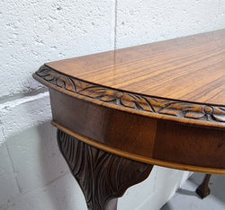 Chippendale Style Half Round Hall Table | Antique & Vintage | Moonee Ponds Antiques | Australia Wide Delivery