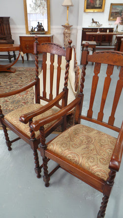 Pair of Oak Jacobean Carver Chairs | Antique & Vintage | Moonee Ponds Antiques | Australia Wide Delivery