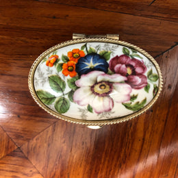 Vintage Engraved Pill Box