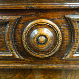 French Provincial Single Door Oak Buffet
